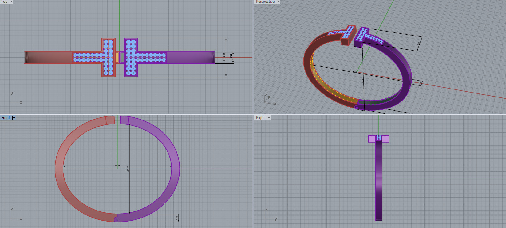 Bracelet 6829 3D print model_11