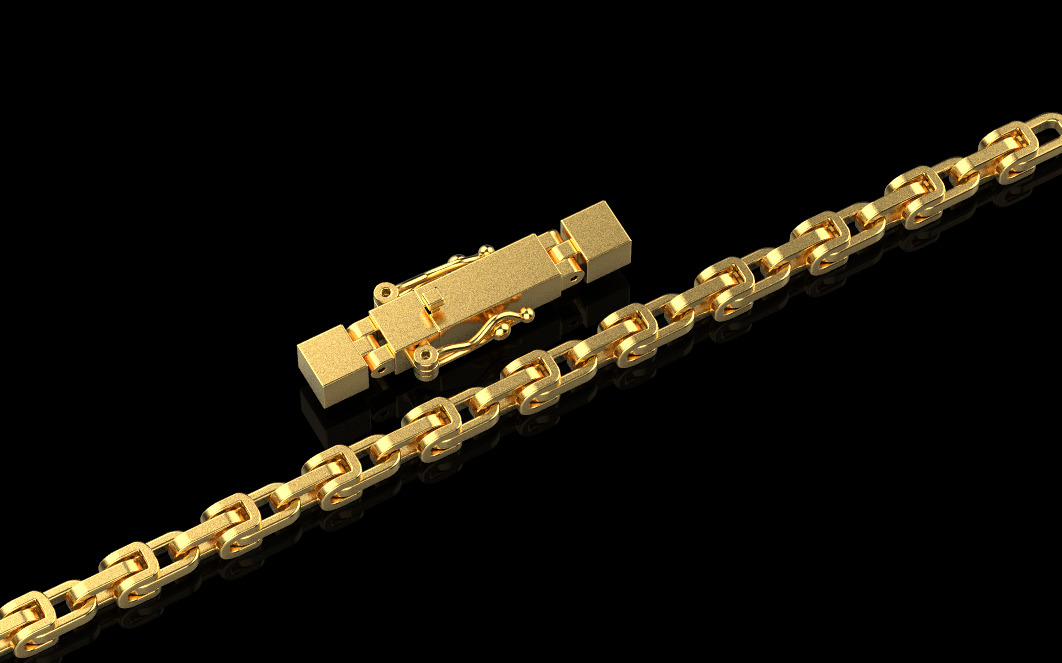 Cross Pendant Chain 40008 3D print model_5