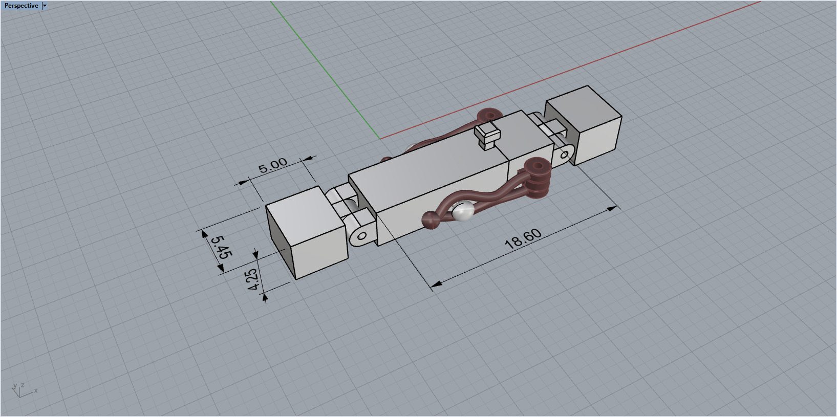 Cross Pendant Chain 40008 3D print model_10