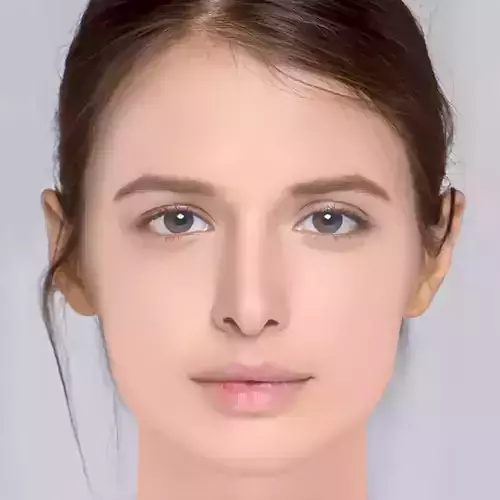 Lyubov Aksyonova Head - No Hair - Low poly head for game