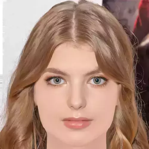 Lyliana Wray Head - No Hair - Low poly head for game