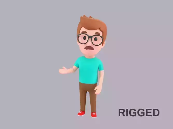  Cartoon Male Character Rigged 011
