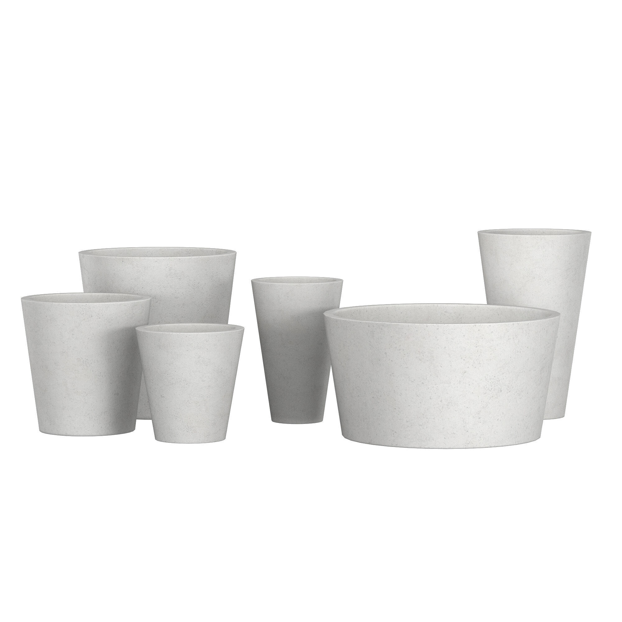 Salento Round Planters 3D model_1