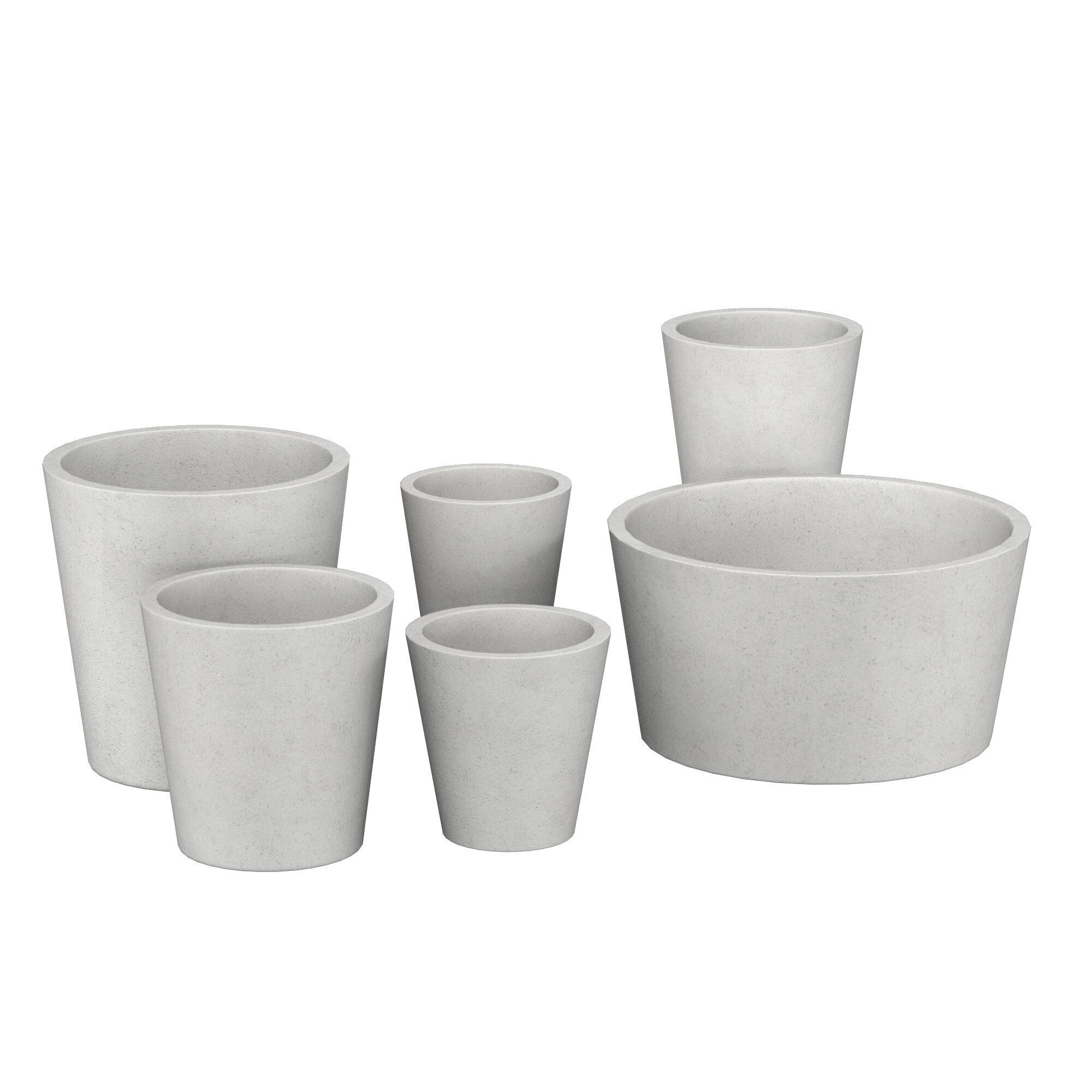 Salento Round Planters 3D model_2