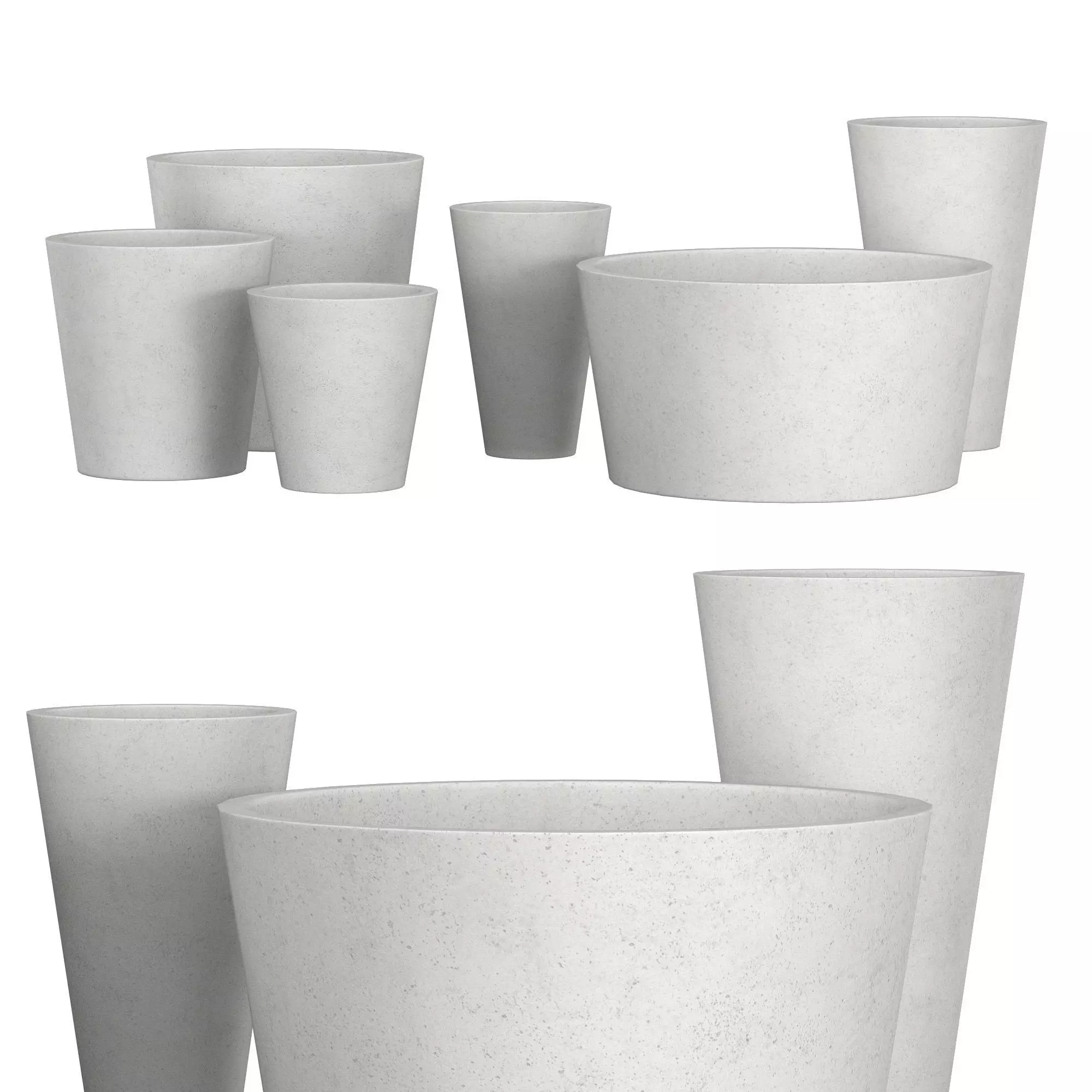 Salento Round Planters 3D model_0