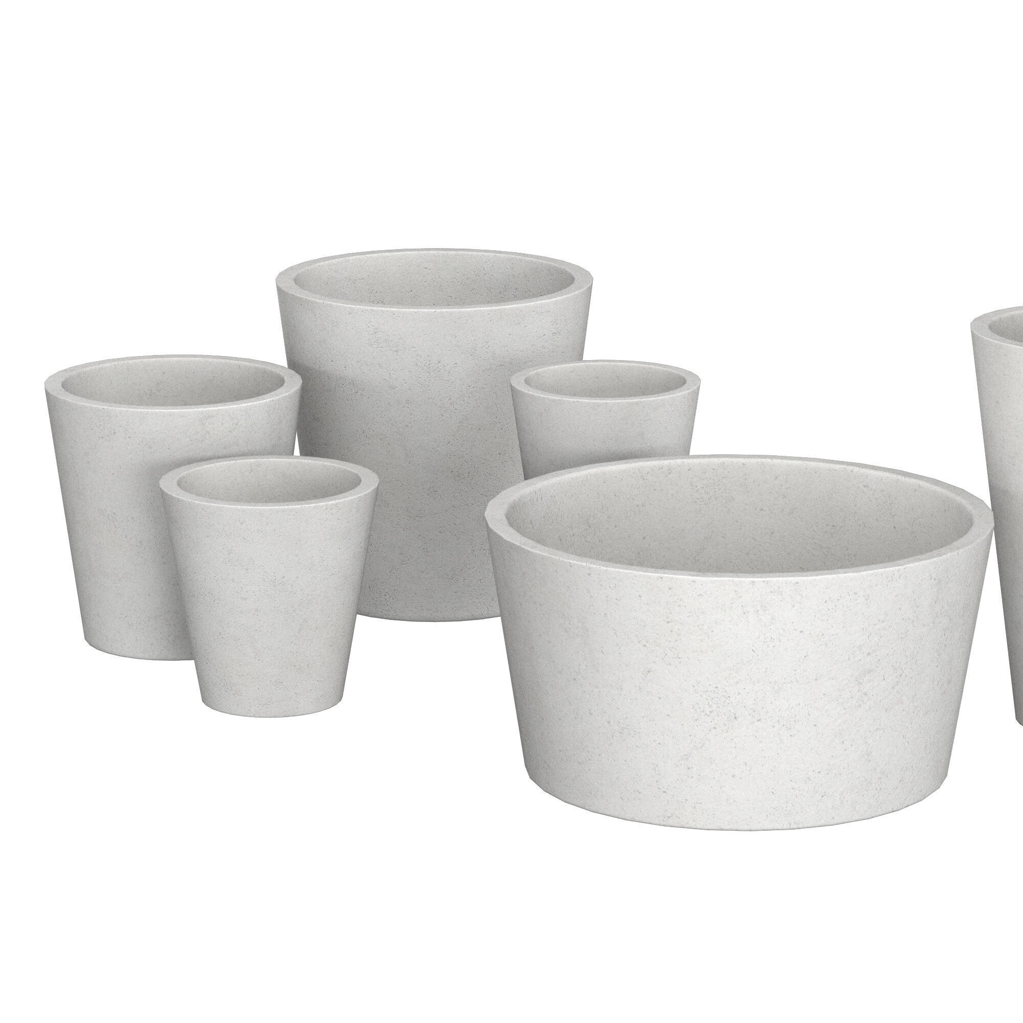 Salento Round Planters 3D model_5