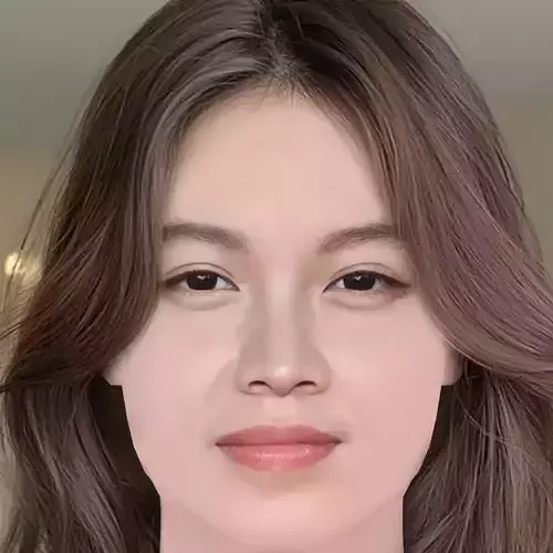 Lucie Zhang Head - No Hair - Low poly head for game