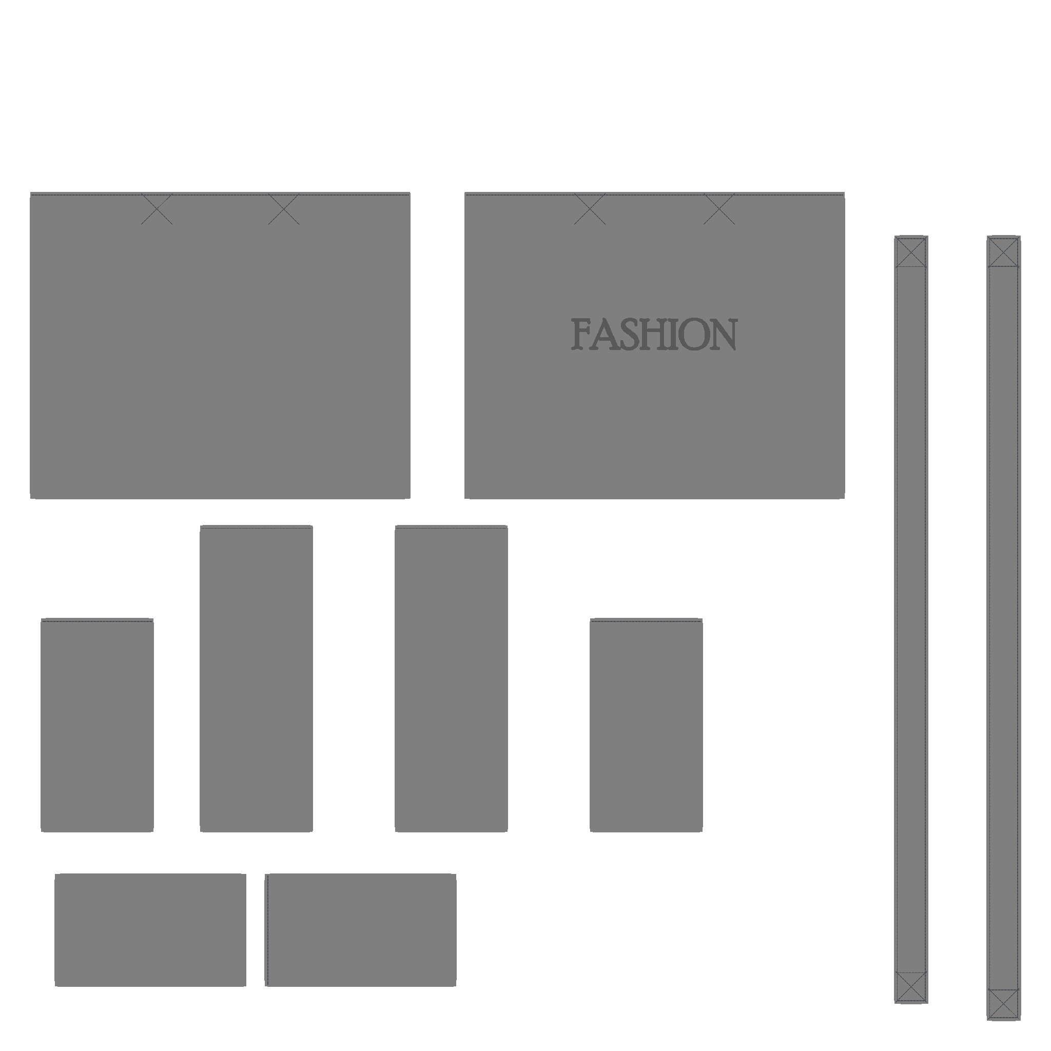 Hand Bag In Low Poly Low-poly 3D model_6