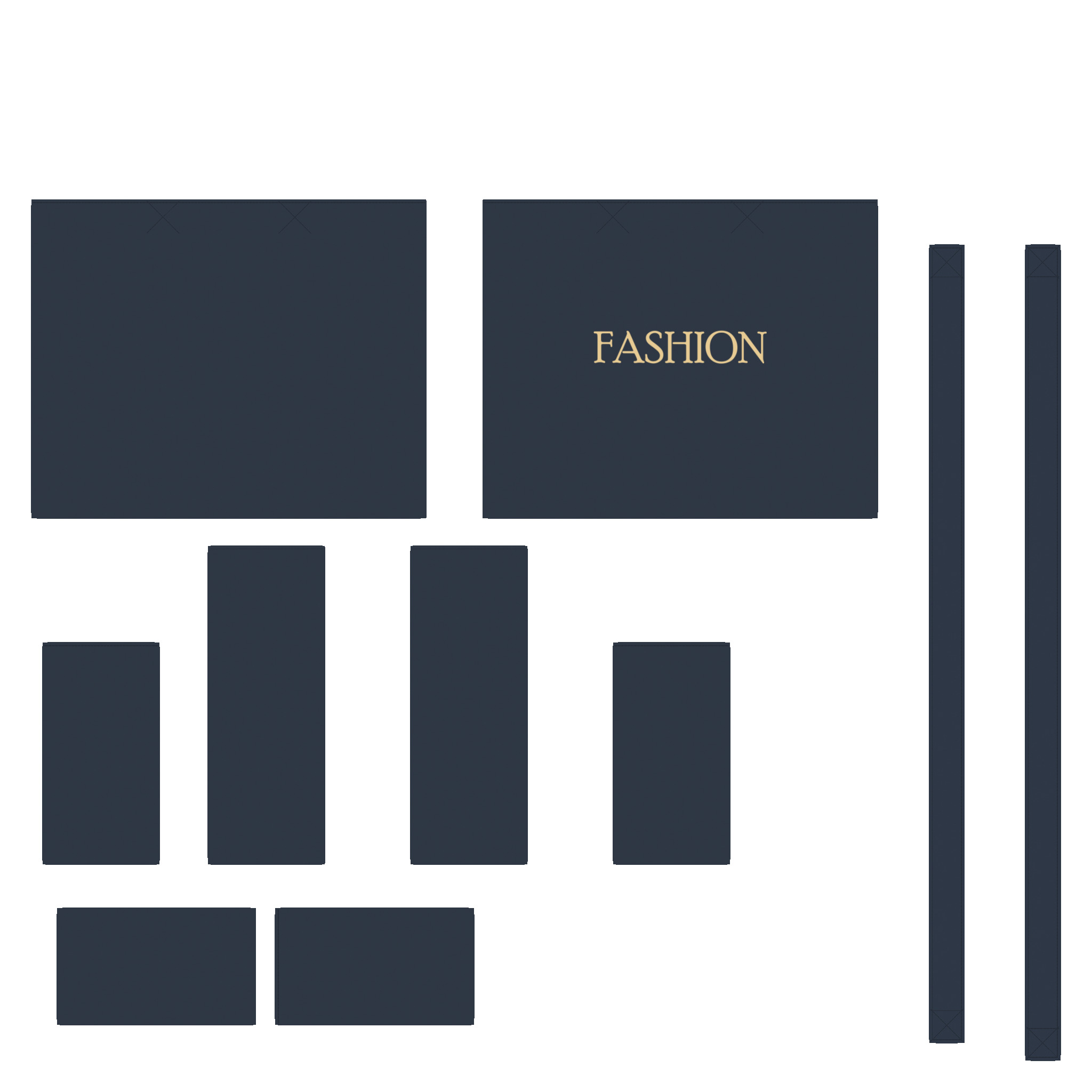 Hand Bag In Low Poly Low-poly 3D model_2