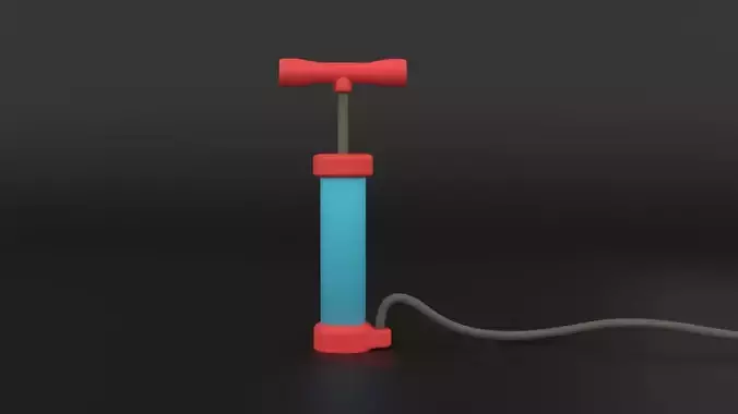 Air Pump Low-Poly 3D Model