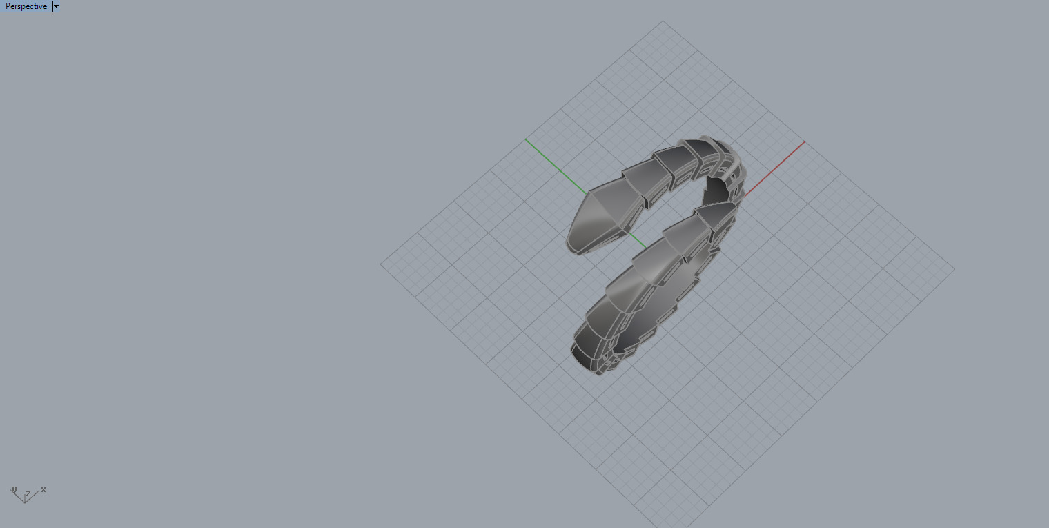 Snake Ring 60112 3D print model_4