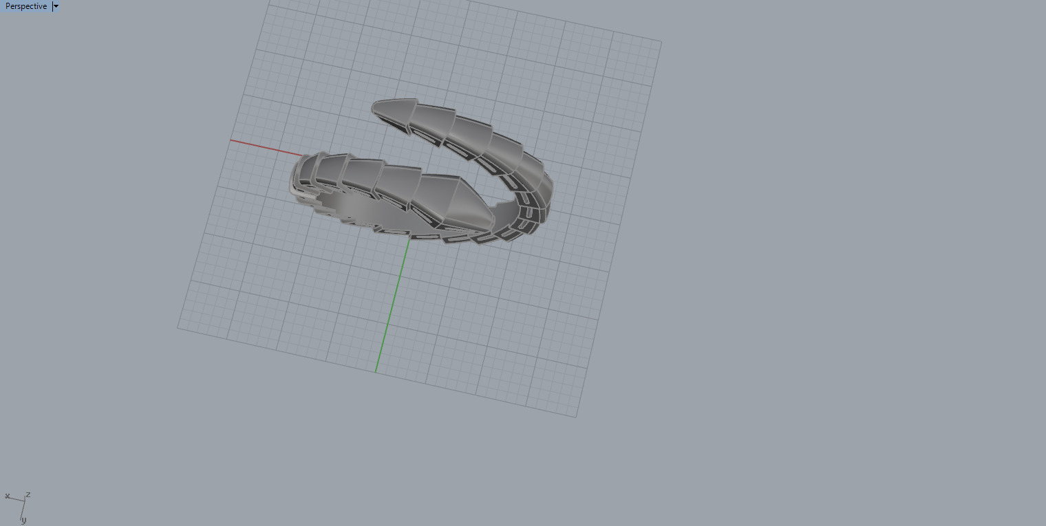 Snake Ring 60112 3D print model_6