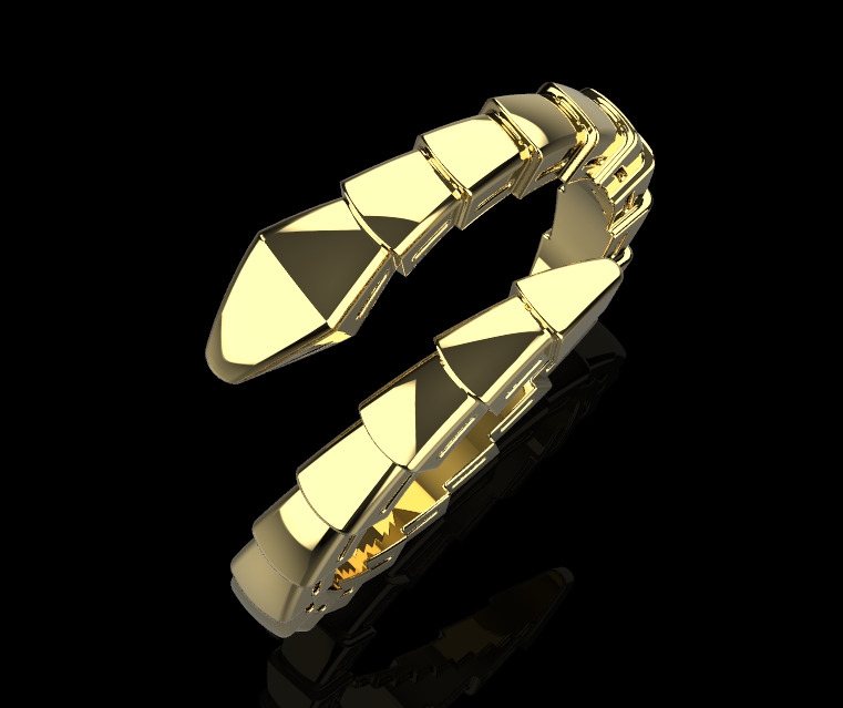 Snake Ring 60112 3D print model_1