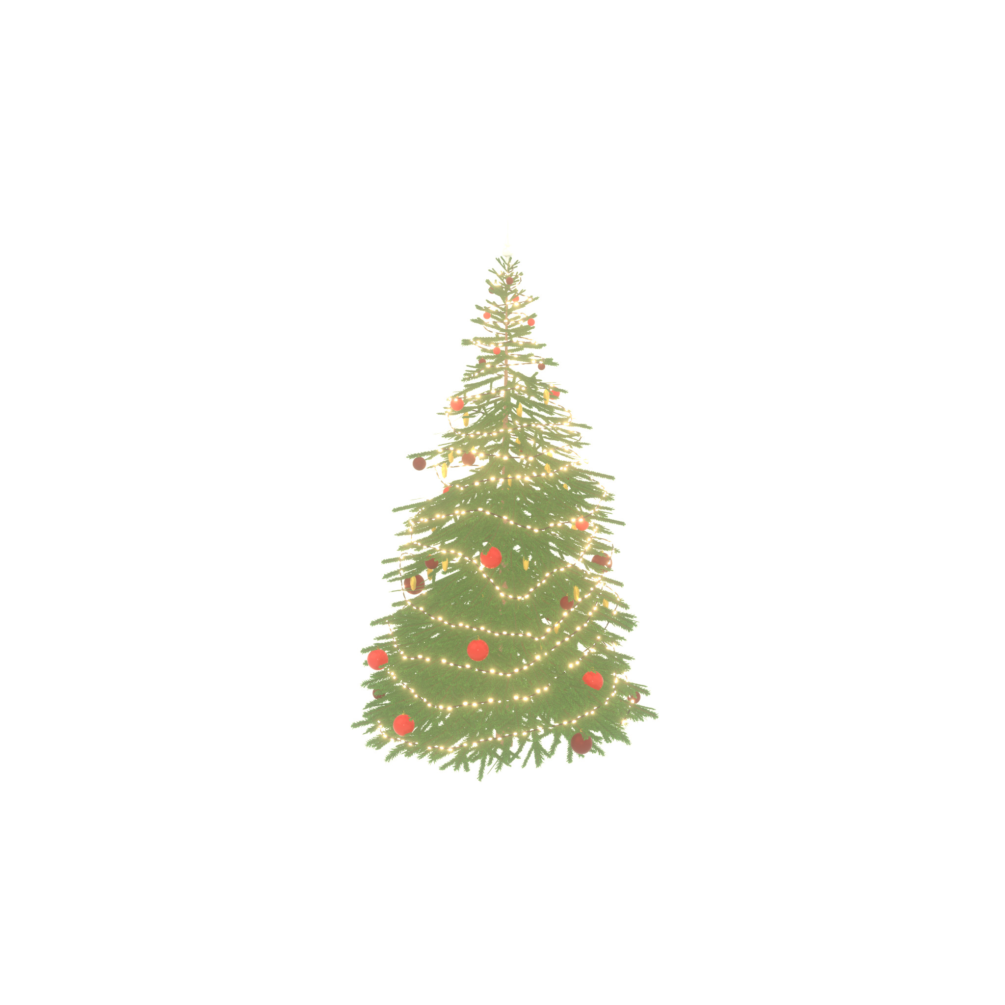 Spruce christmas tree 2000mm Low-poly 3D model_31