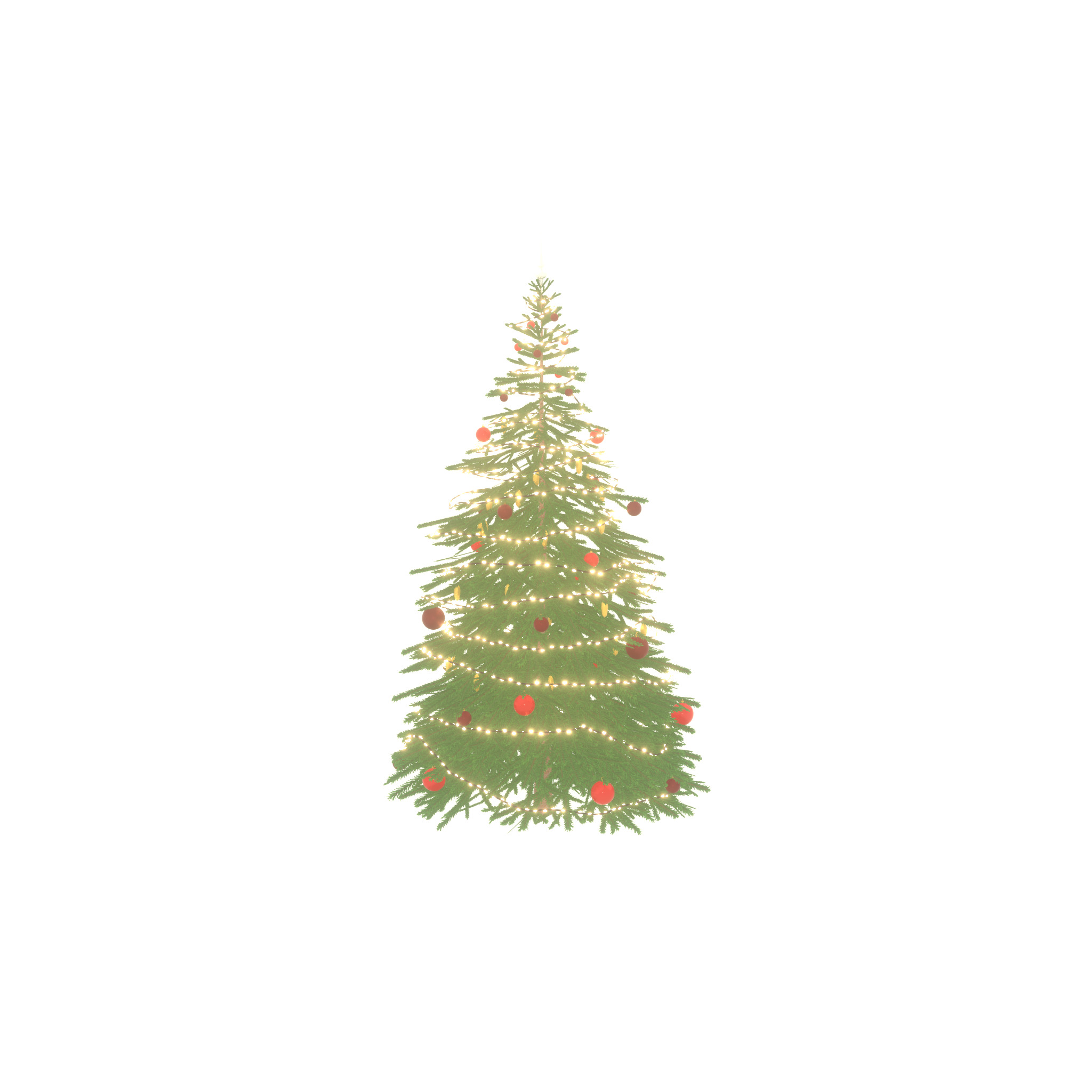 Spruce christmas tree 2000mm Low-poly 3D model_28