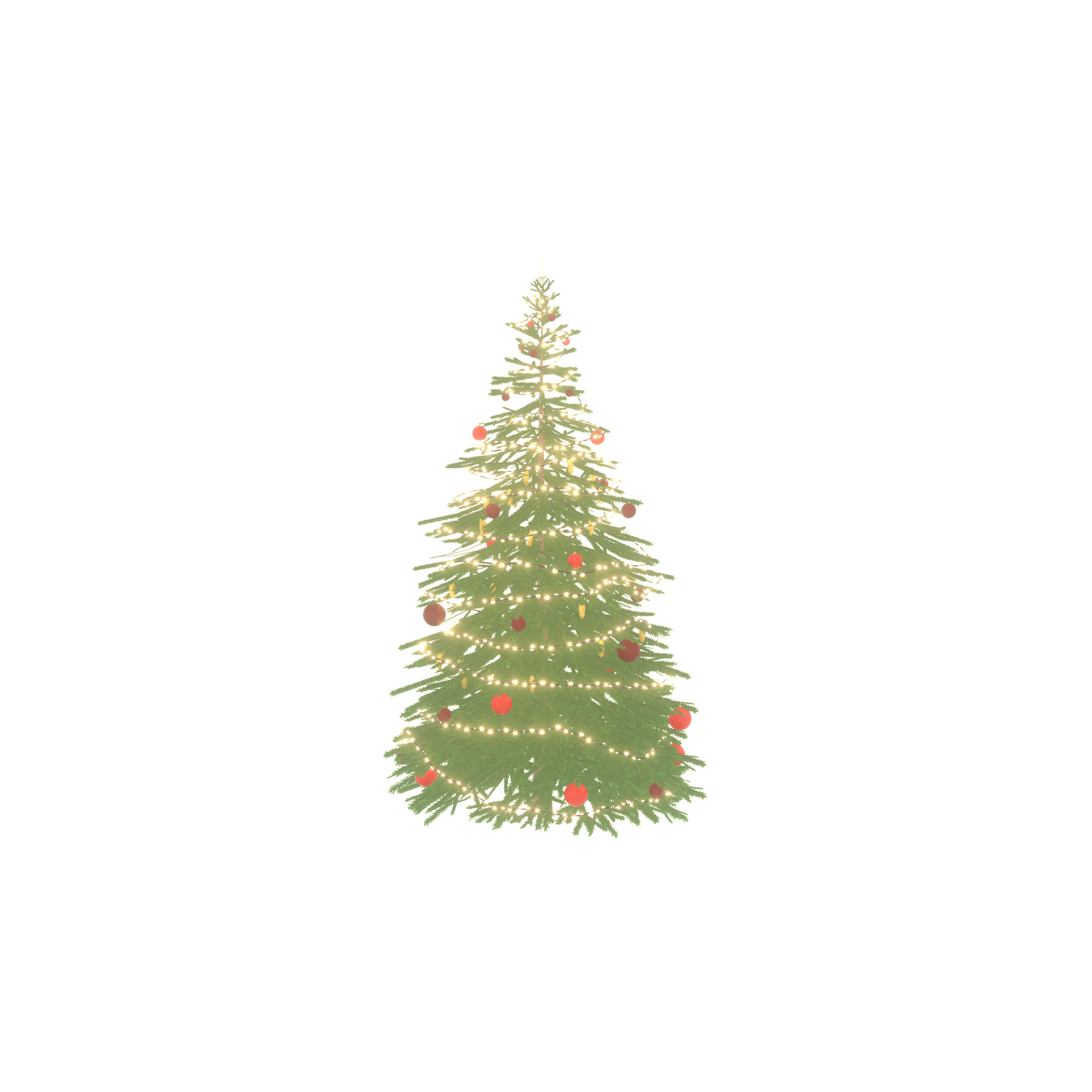 Spruce christmas tree 2000mm Low-poly 3D model_27