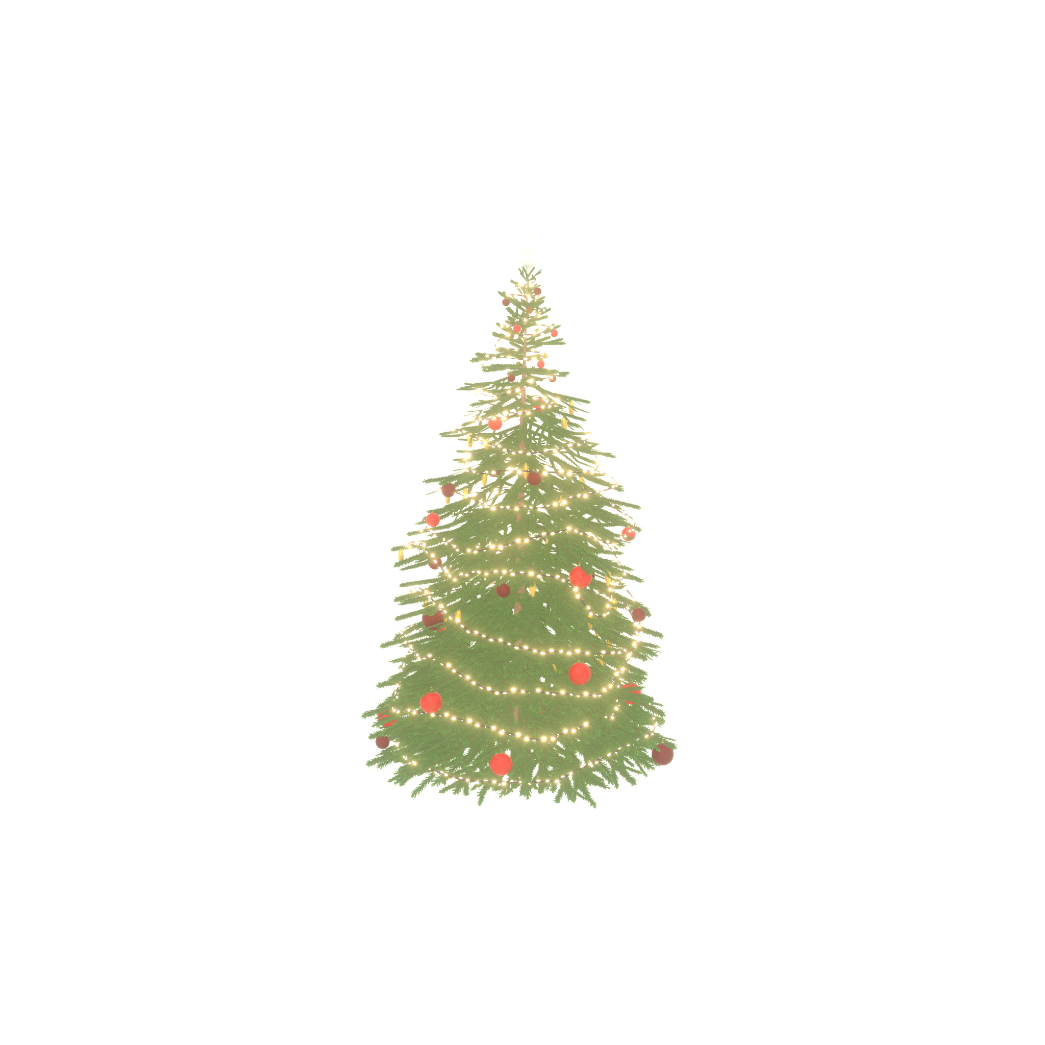 Spruce christmas tree 2000mm Low-poly 3D model_55