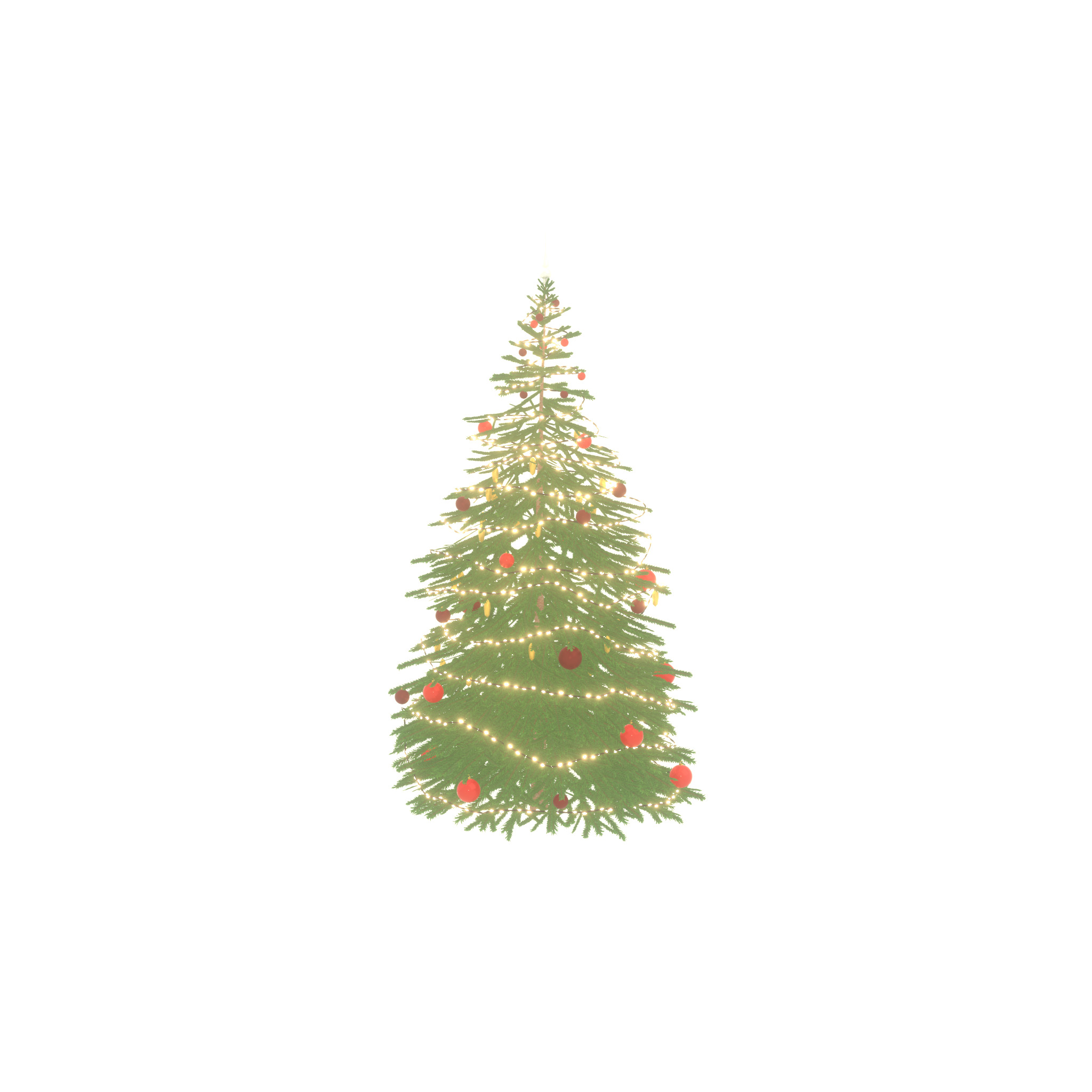 Spruce christmas tree 2000mm Low-poly 3D model_47