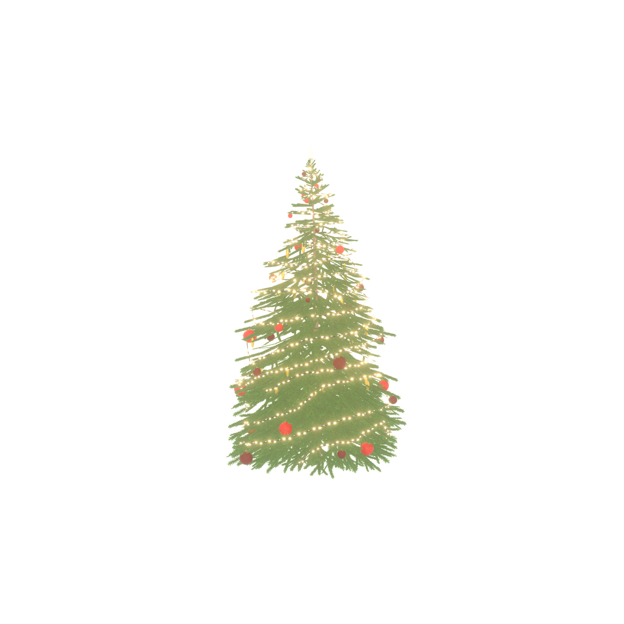 Spruce christmas tree 2000mm Low-poly 3D model_36