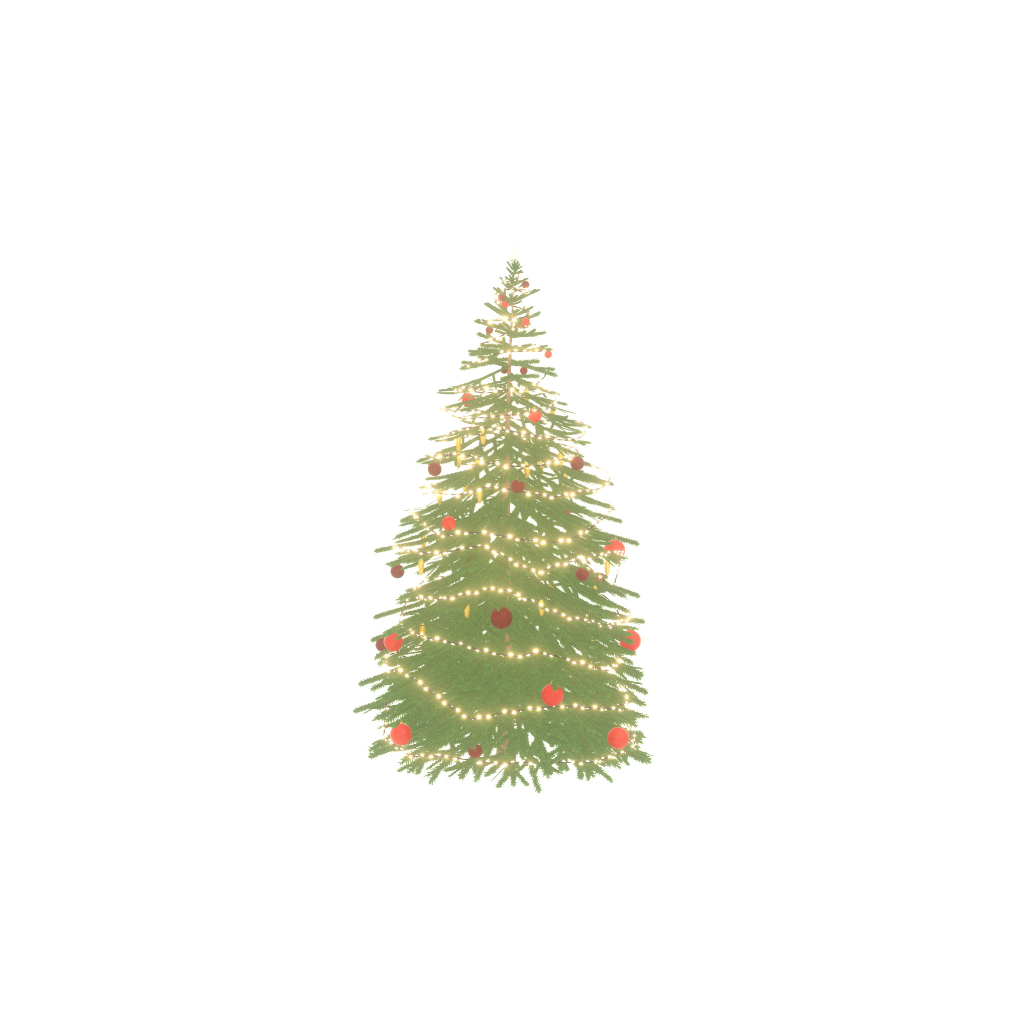 Spruce christmas tree 2000mm Low-poly 3D model_52