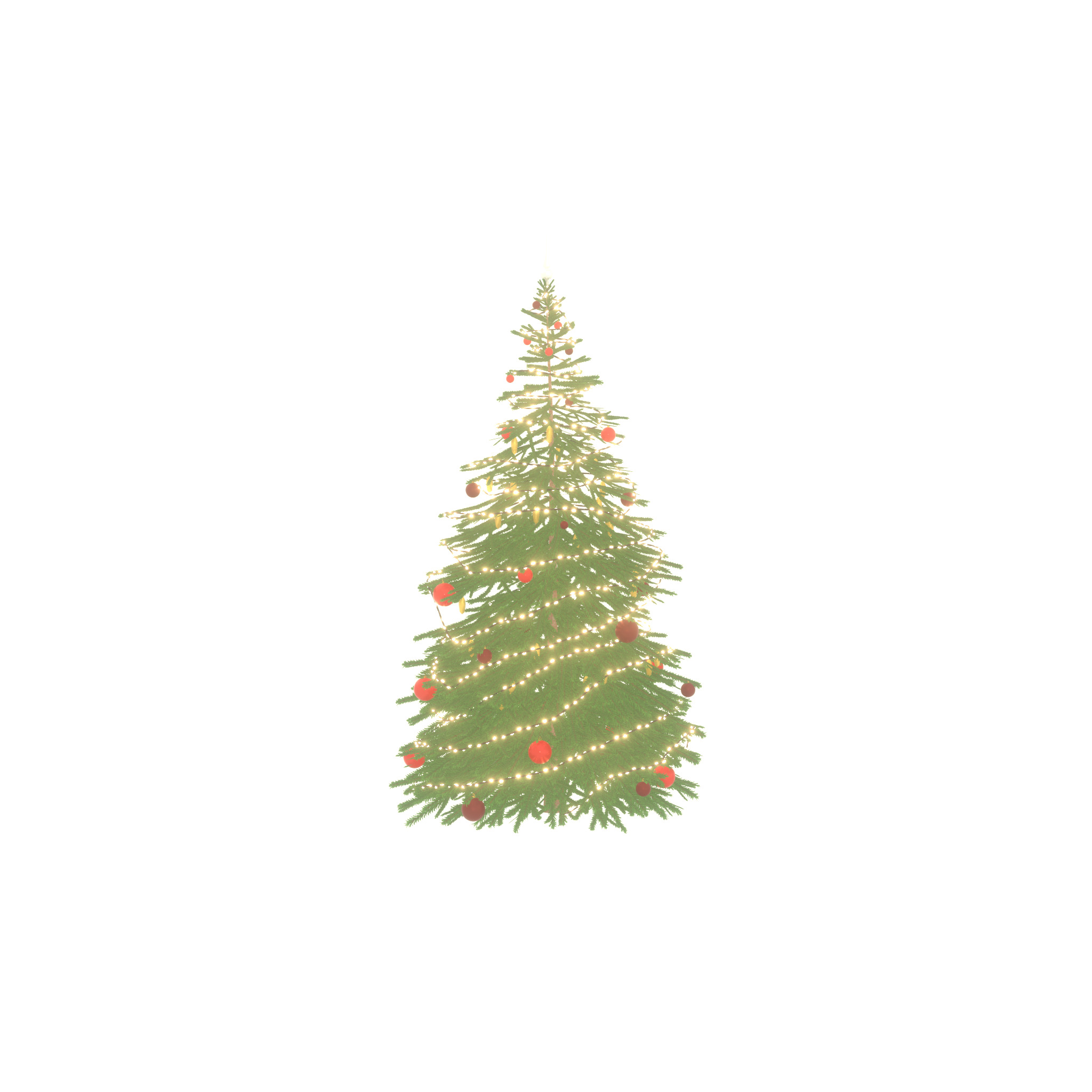 Spruce christmas tree 2000mm Low-poly 3D model_33