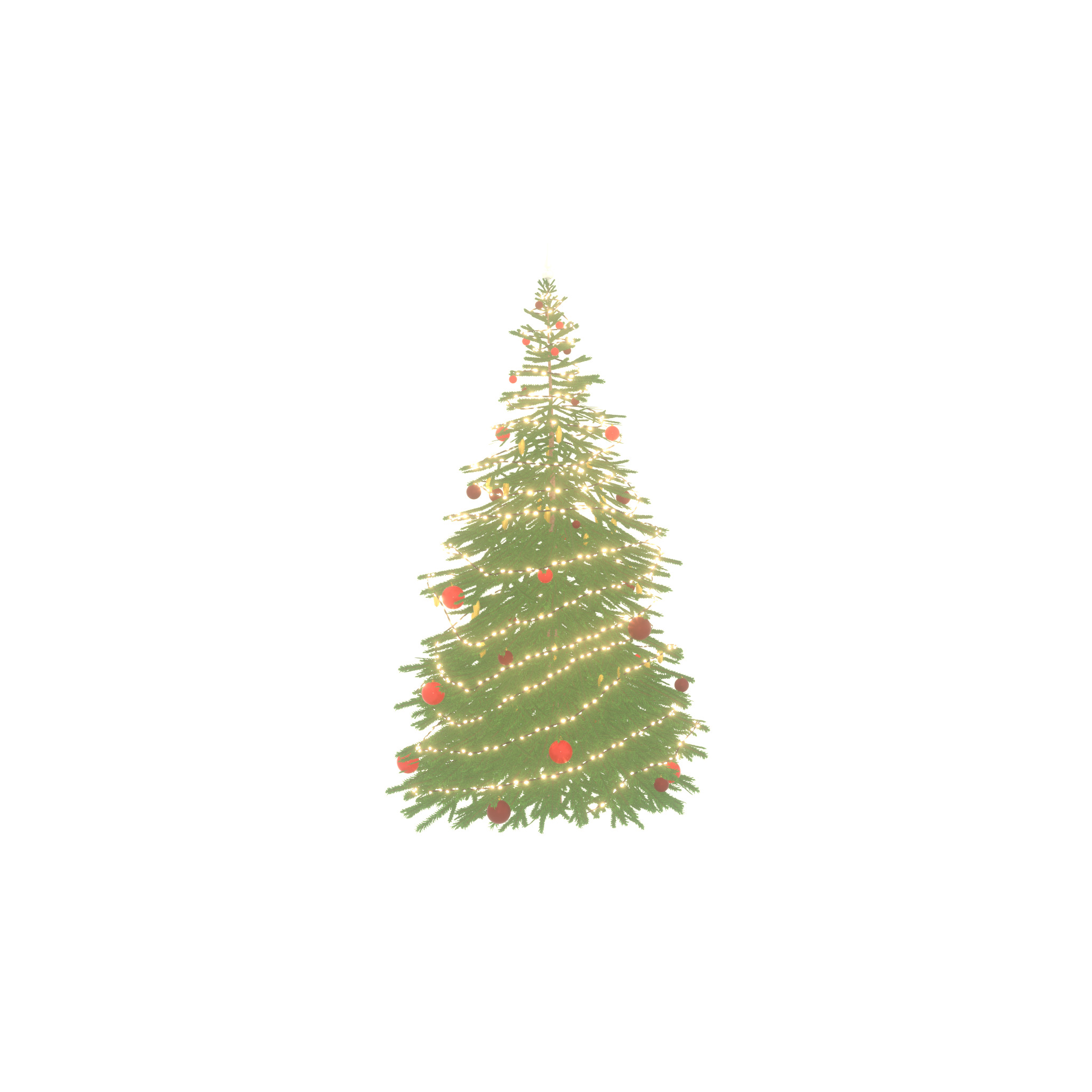 Spruce christmas tree 2000mm Low-poly 3D model_23