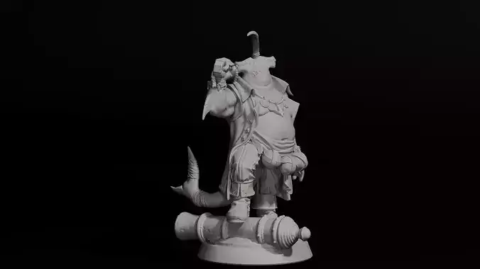 sharkman 3D print model