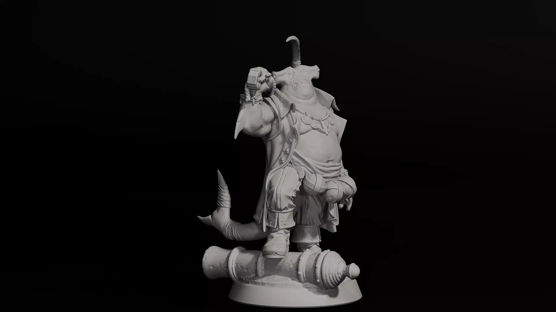 sharkman 3D print model_0