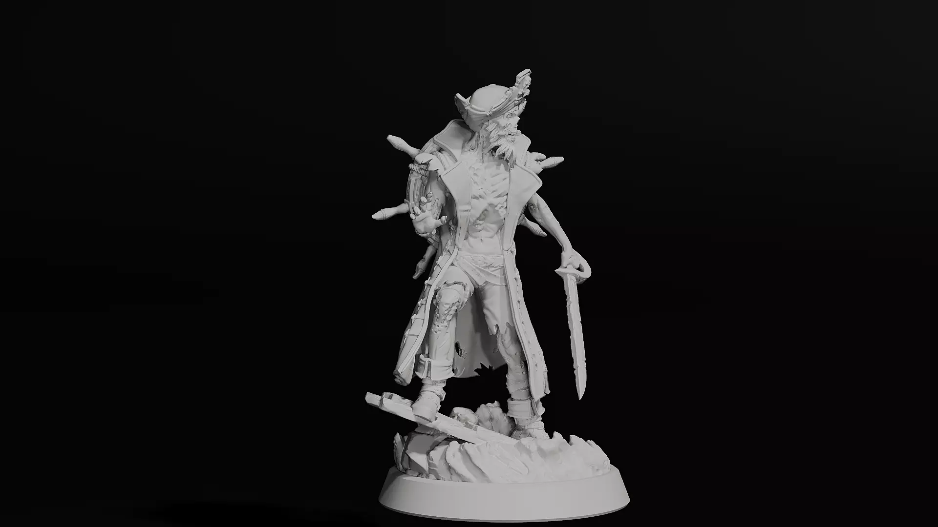 zombi pirate 3D print model_0