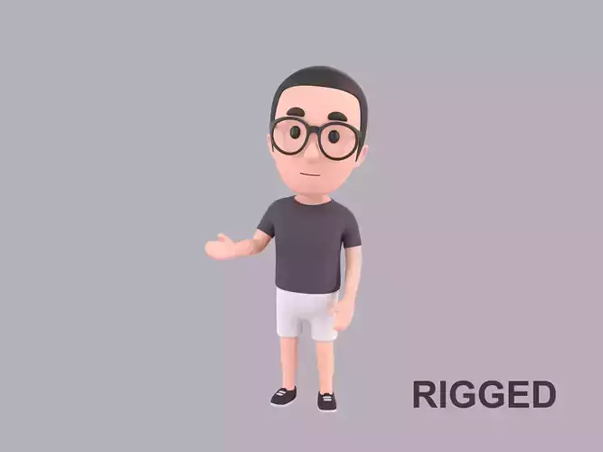  Cartoon Male Character Rigged 015
