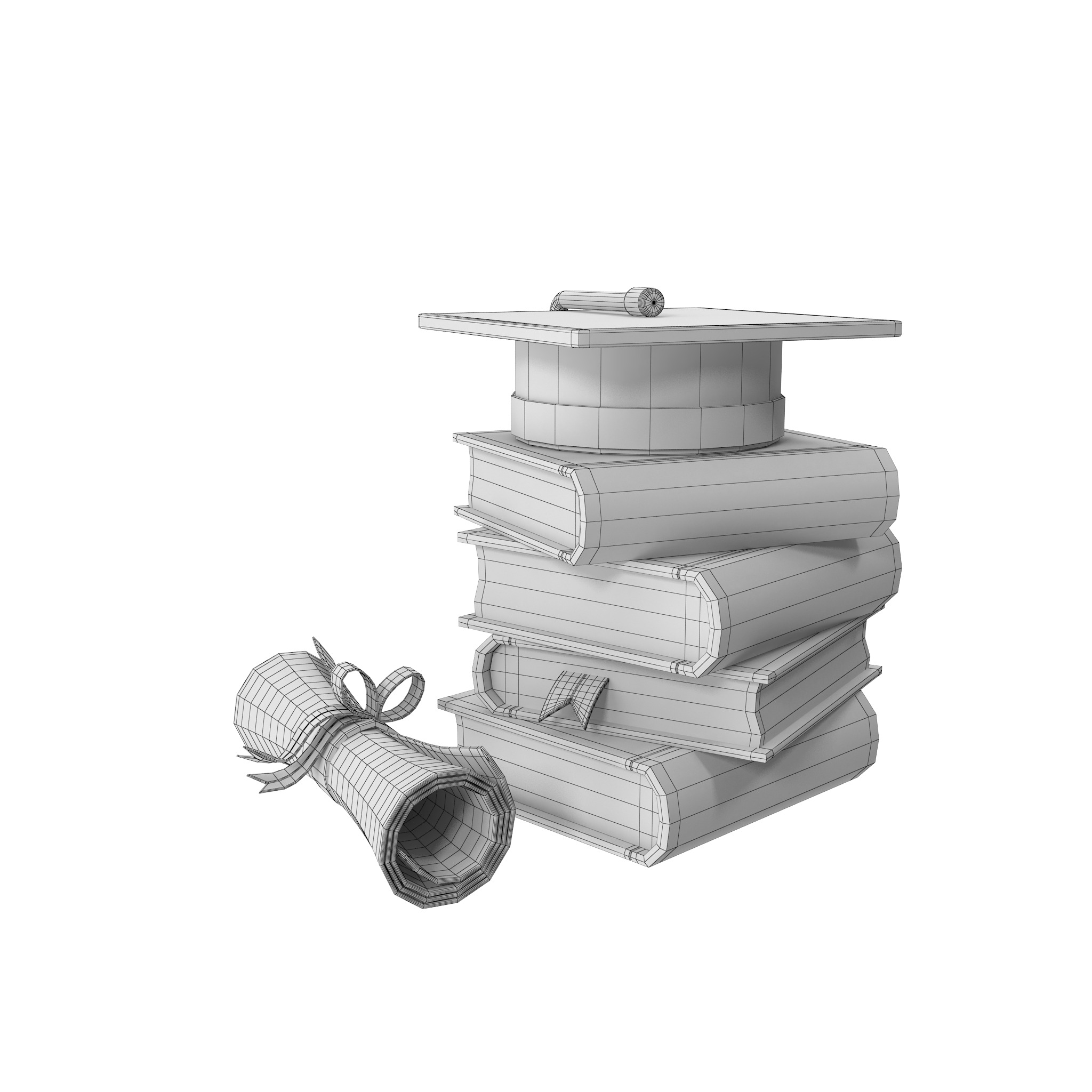 Education Low-poly 3D model_37