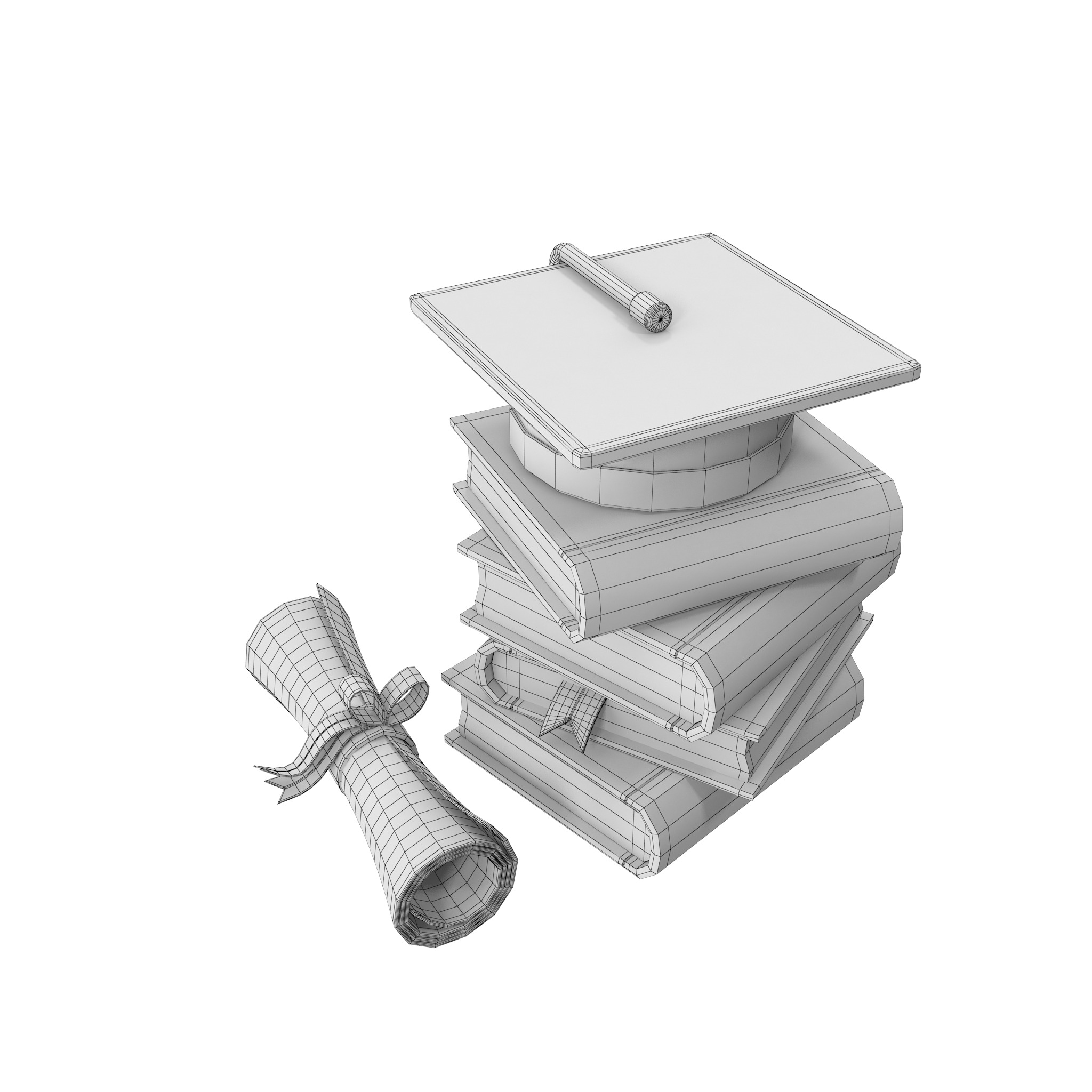 Education Low-poly 3D model_42