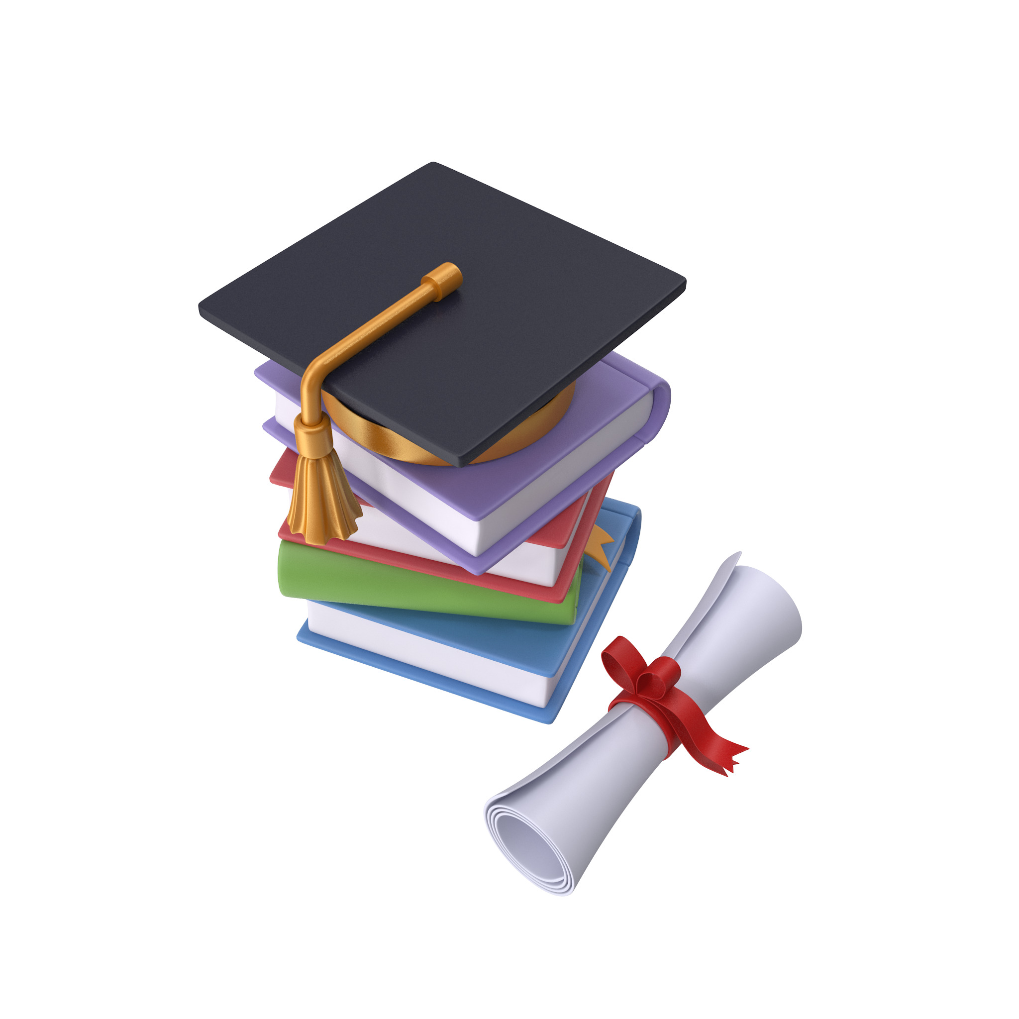 Education Low-poly 3D model_1