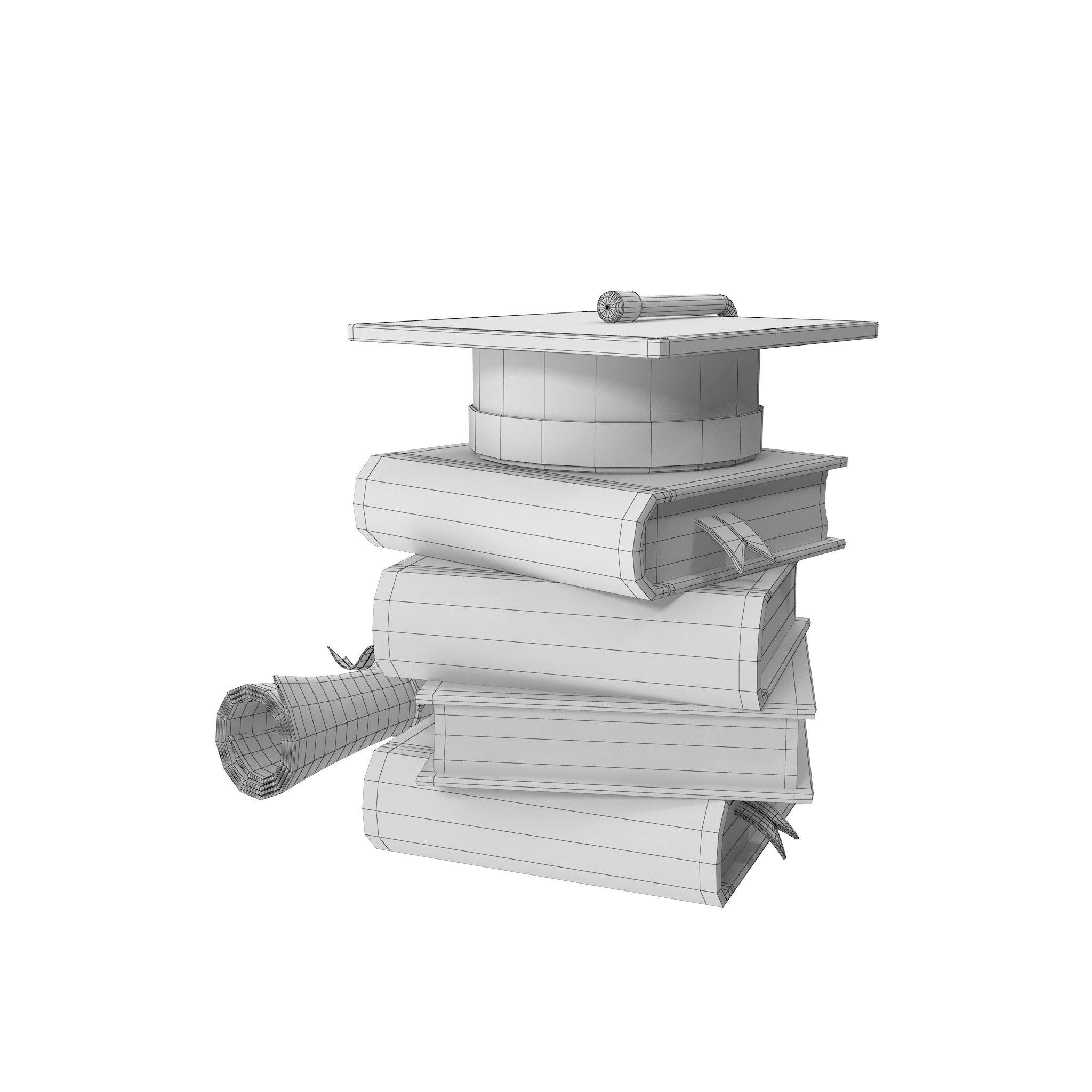 Education Low-poly 3D model_35