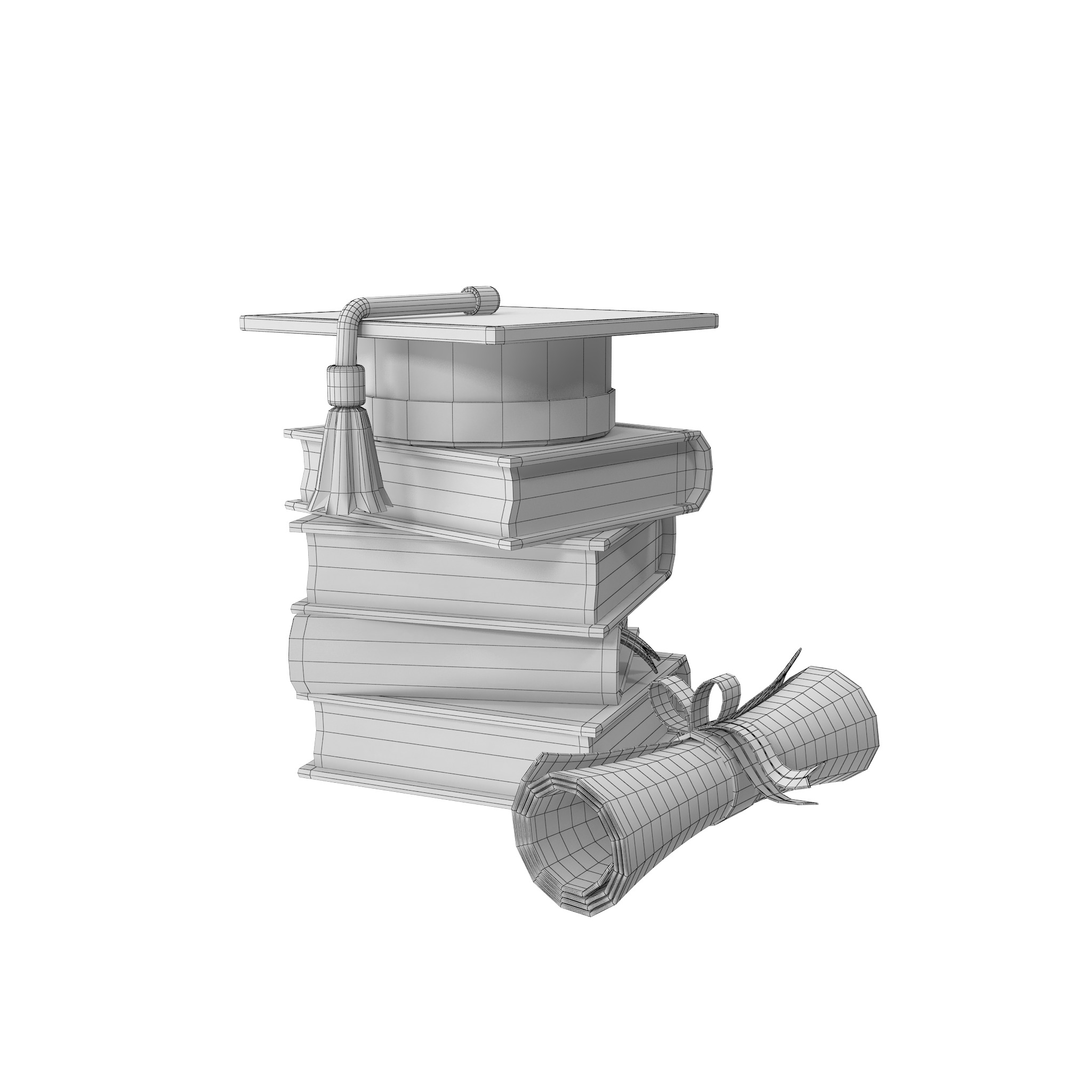 Education Low-poly 3D model_40