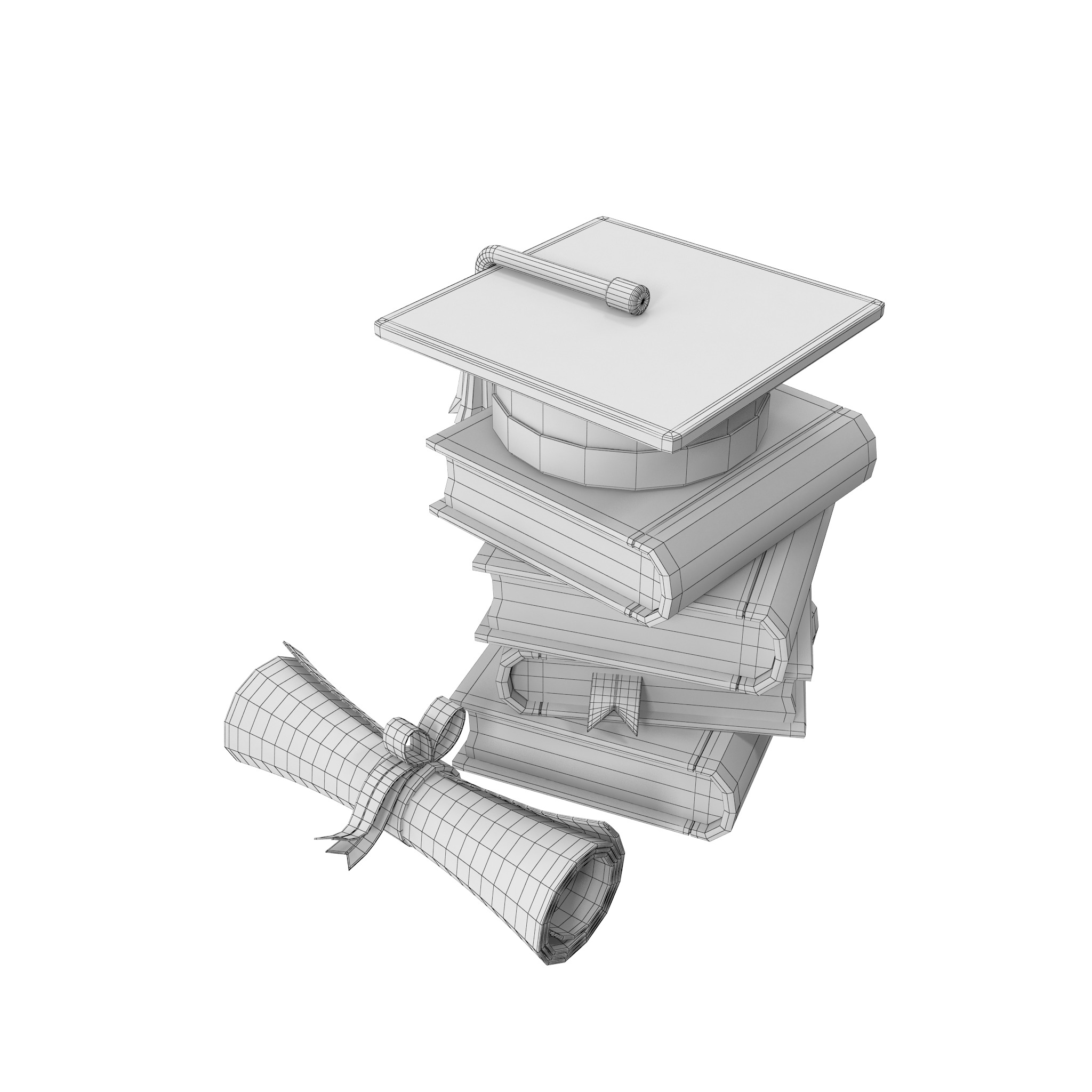 Education Low-poly 3D model_29