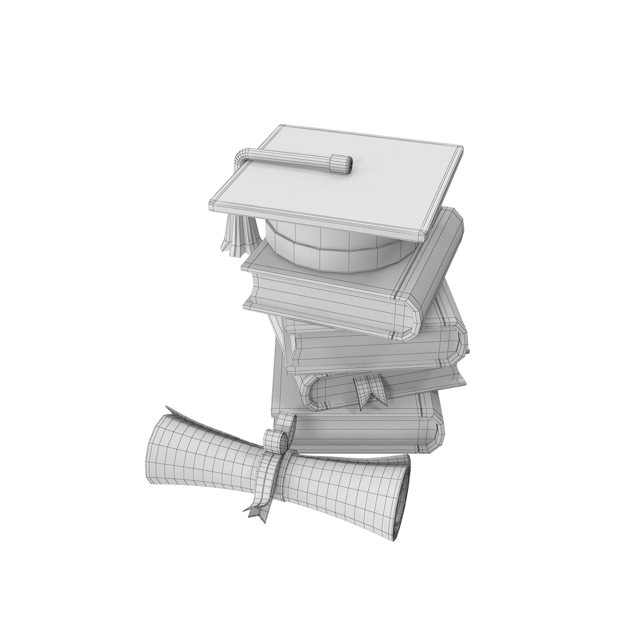 Education Low-poly 3D model_34