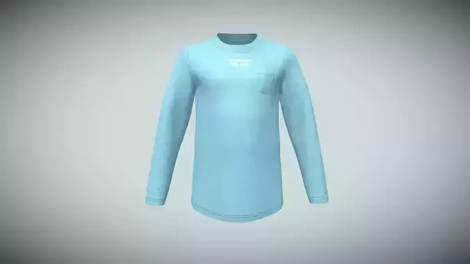 Kids- Sweatshirt V2 In Low Poly Low-poly 3D model