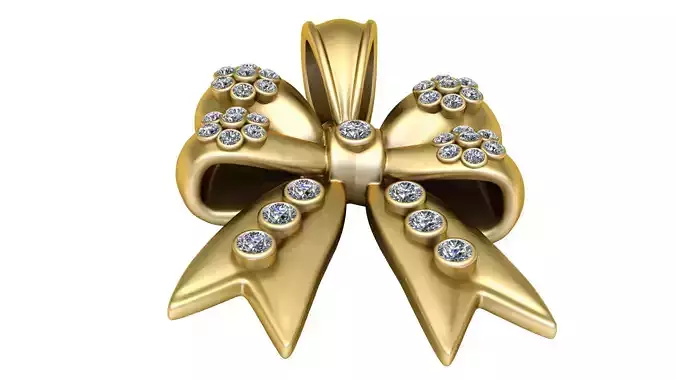 RIBBON PENDANT 3D PRINTABLE MODEL 