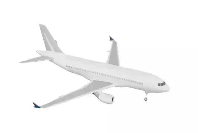 LowPoly White Plane Simple Cheap 3D Model for Background Use Low-poly 3D model