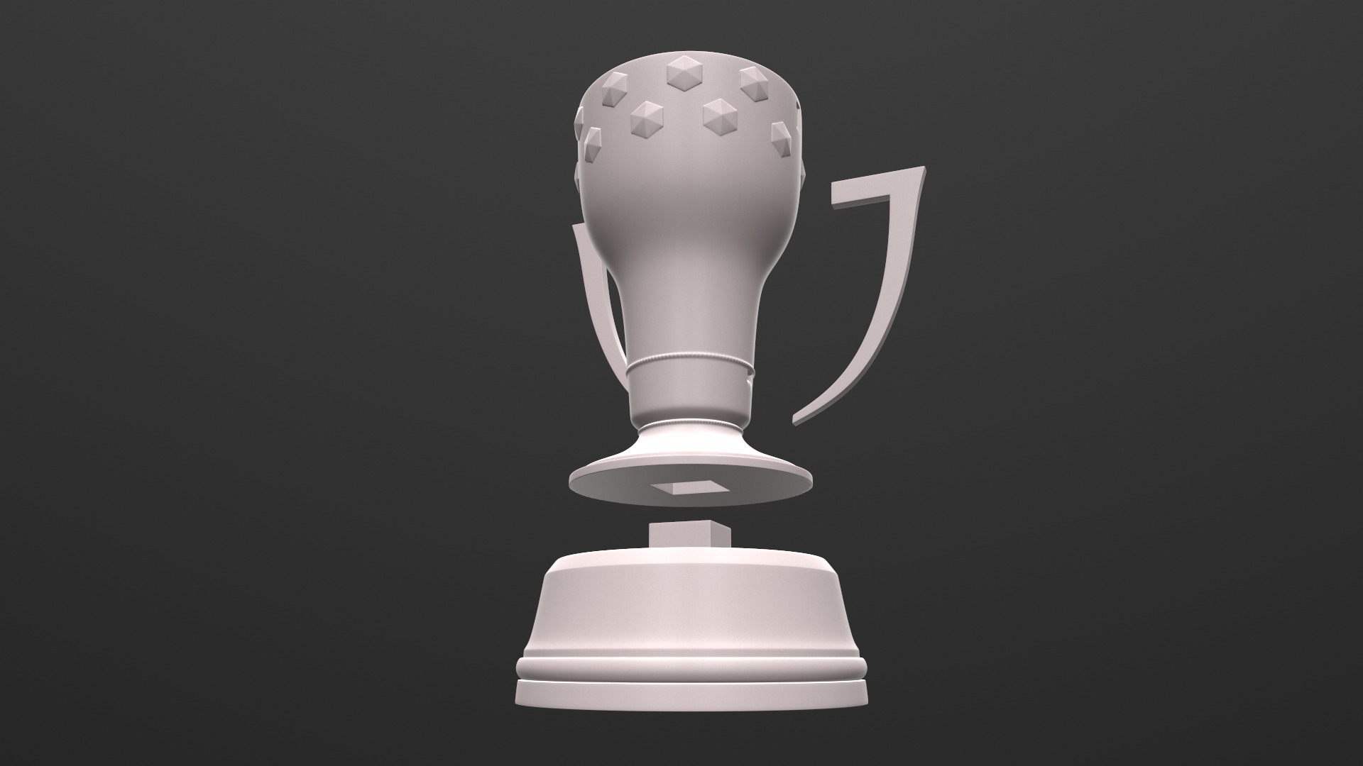 La Liga Trophy 3D print model_6