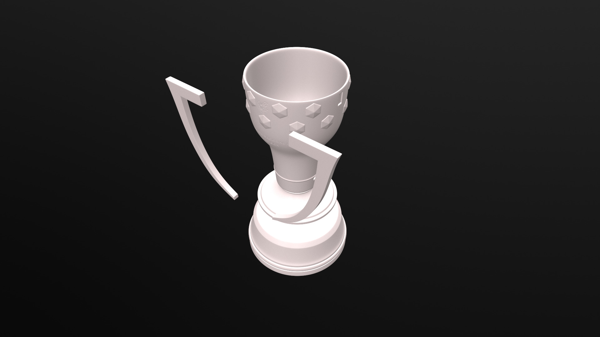 La Liga Trophy 3D print model_5