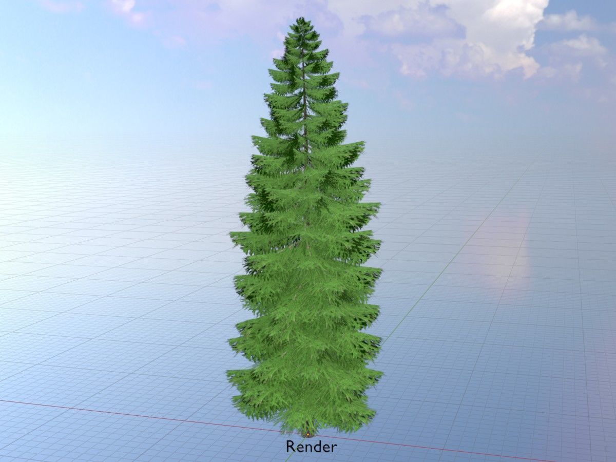Spruce Tree Package 3D Model Collection_59