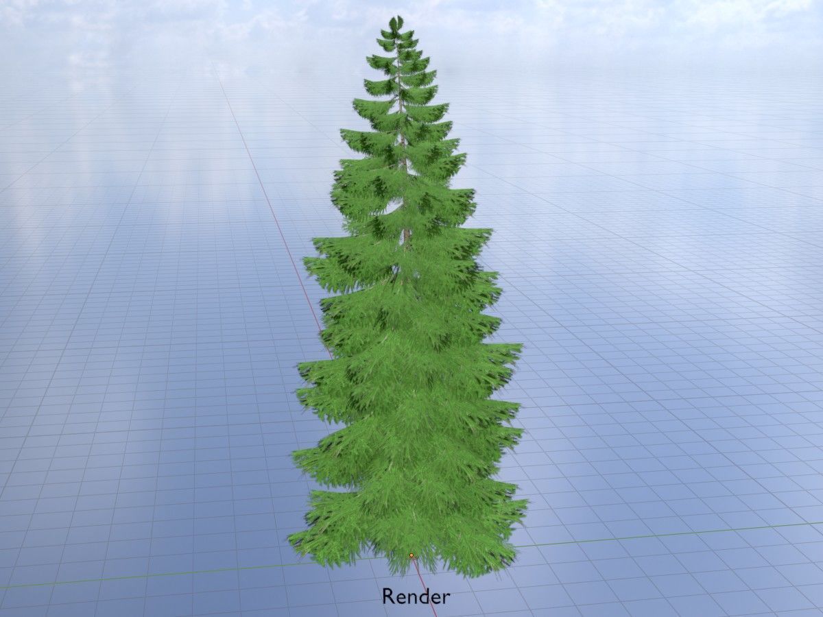 Spruce Tree Package 3D Model Collection_98
