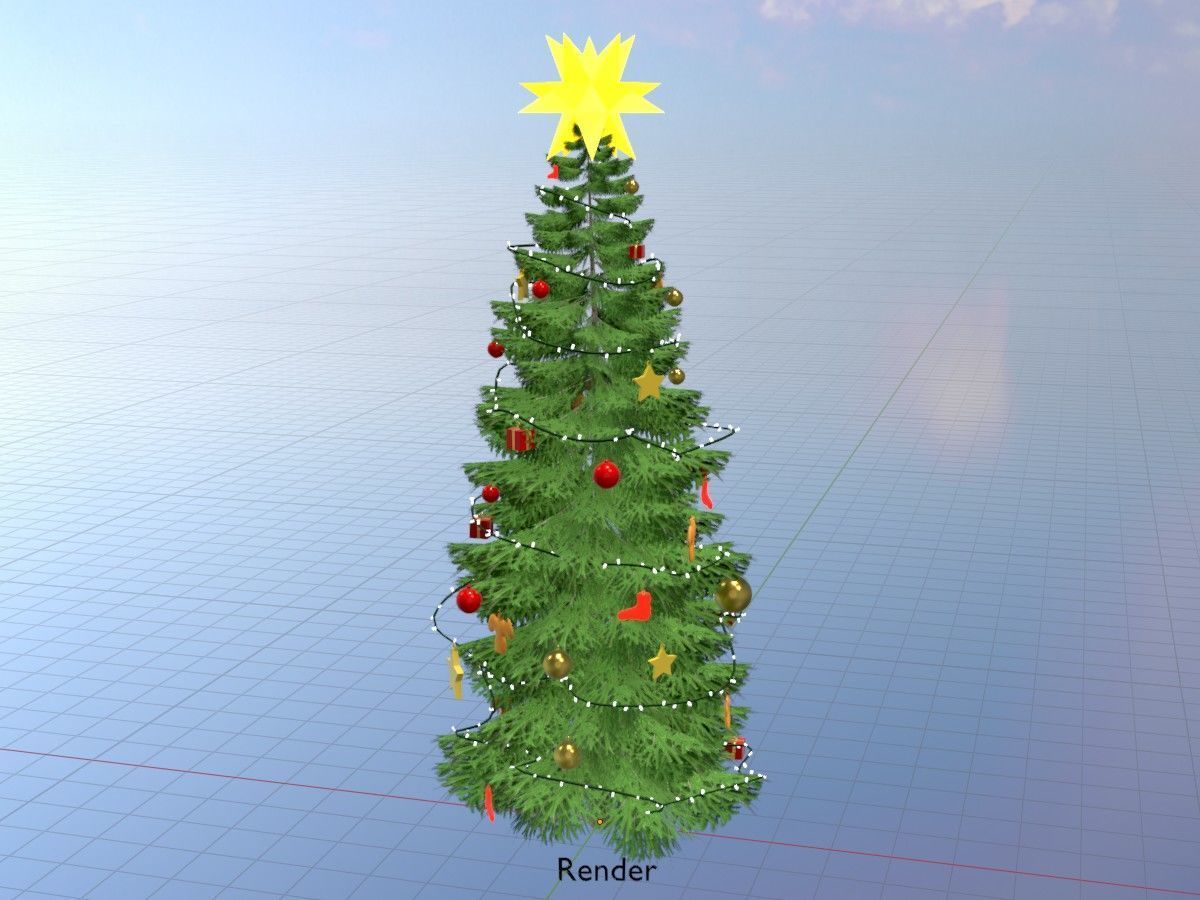 Spruce Tree Package 3D Model Collection_159