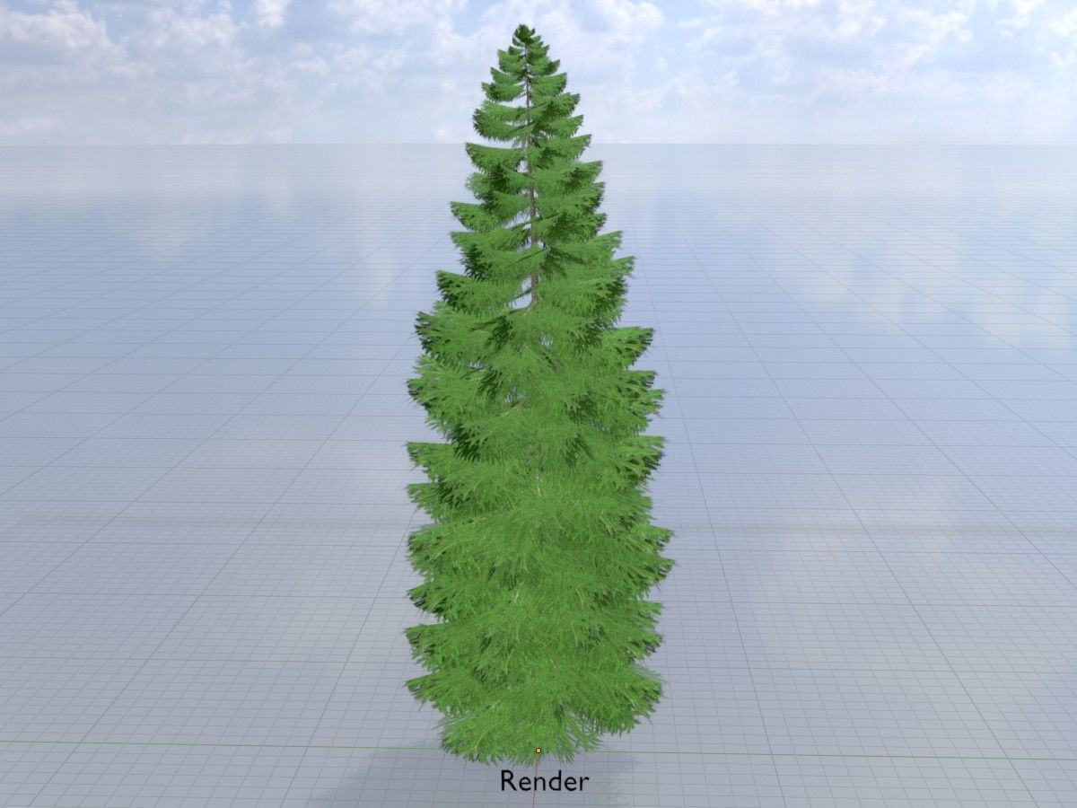 Spruce Tree Package 3D Model Collection_54
