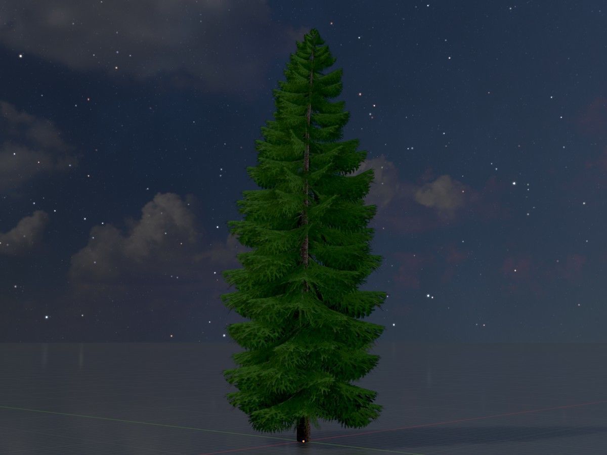 Spruce Tree Package 3D Model Collection_44