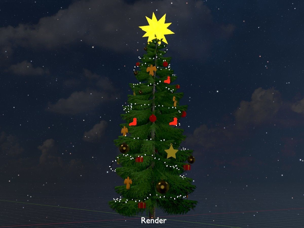 Spruce Tree Package 3D Model Collection_160