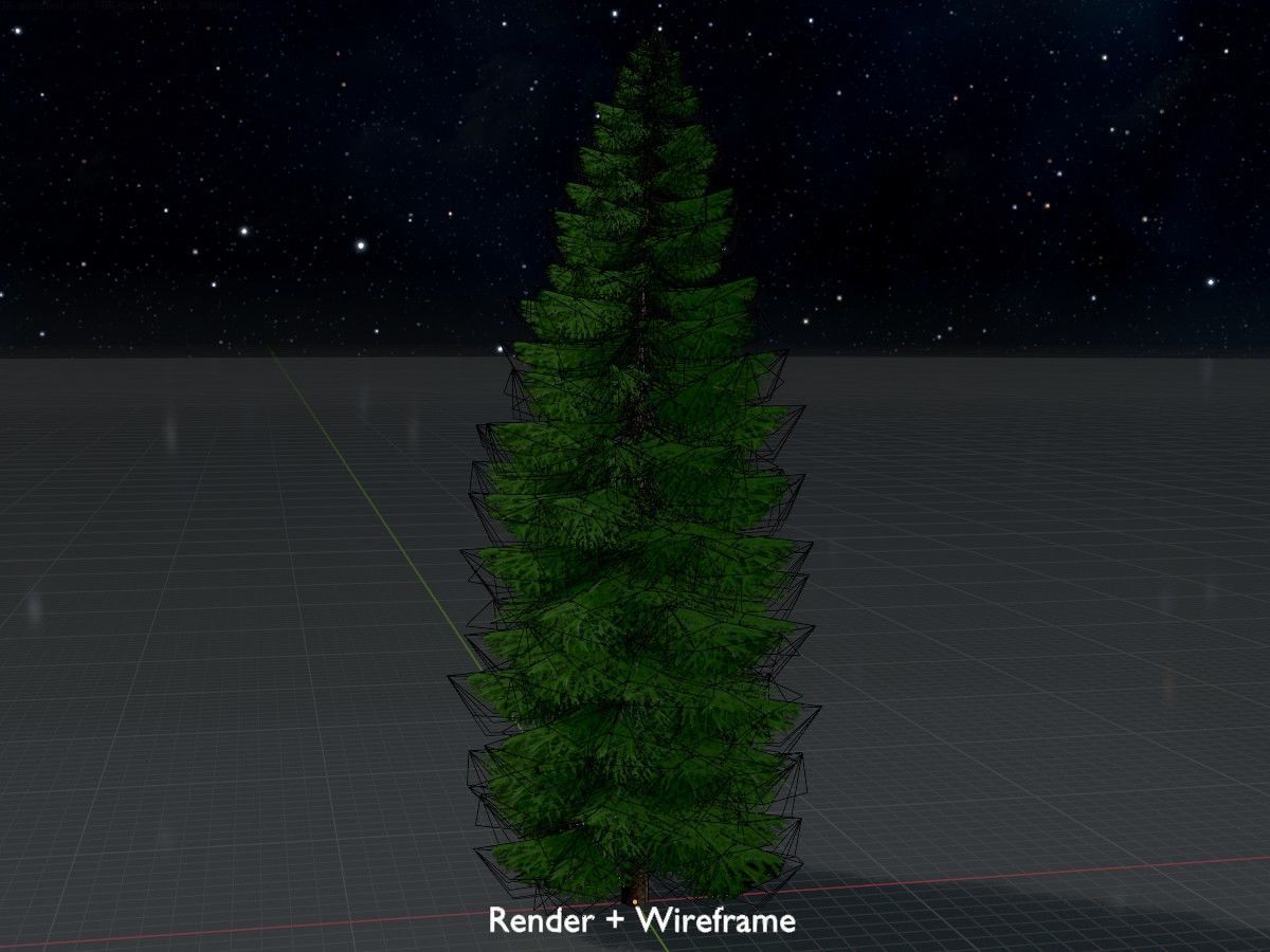 Spruce Tree Package 3D Model Collection_48