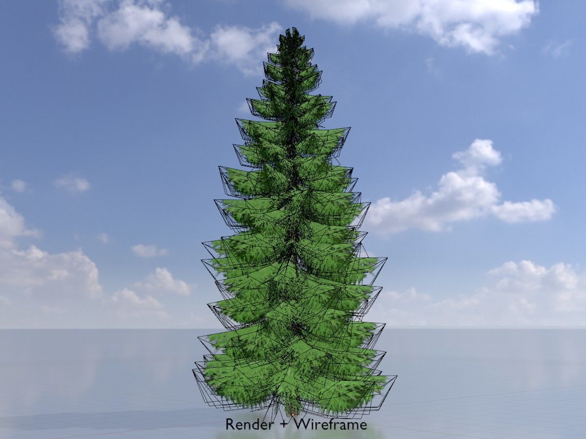 Spruce Tree Package 3D Model Collection_86